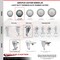 Service Caster 3.5 Inch Thermoplastic Rubber Wheel Swivel Bolt Hole Caster Set with Brake SCC SCC-BH20S3514-TPRB-TLB-4 - alternate 3